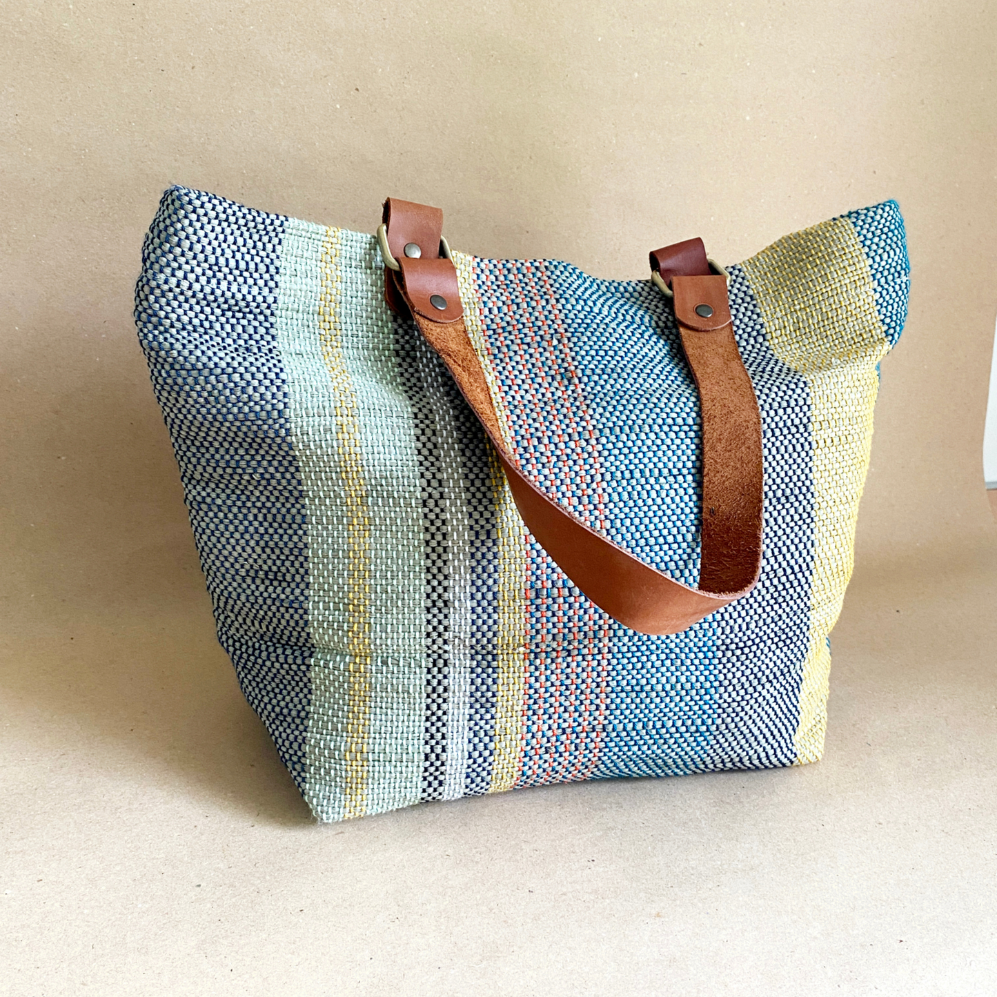 Kendaka- Striped Pastels Handbag