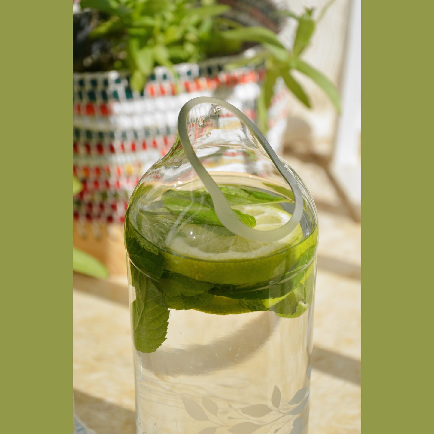Kendaka- Flower Transparent Glass Set