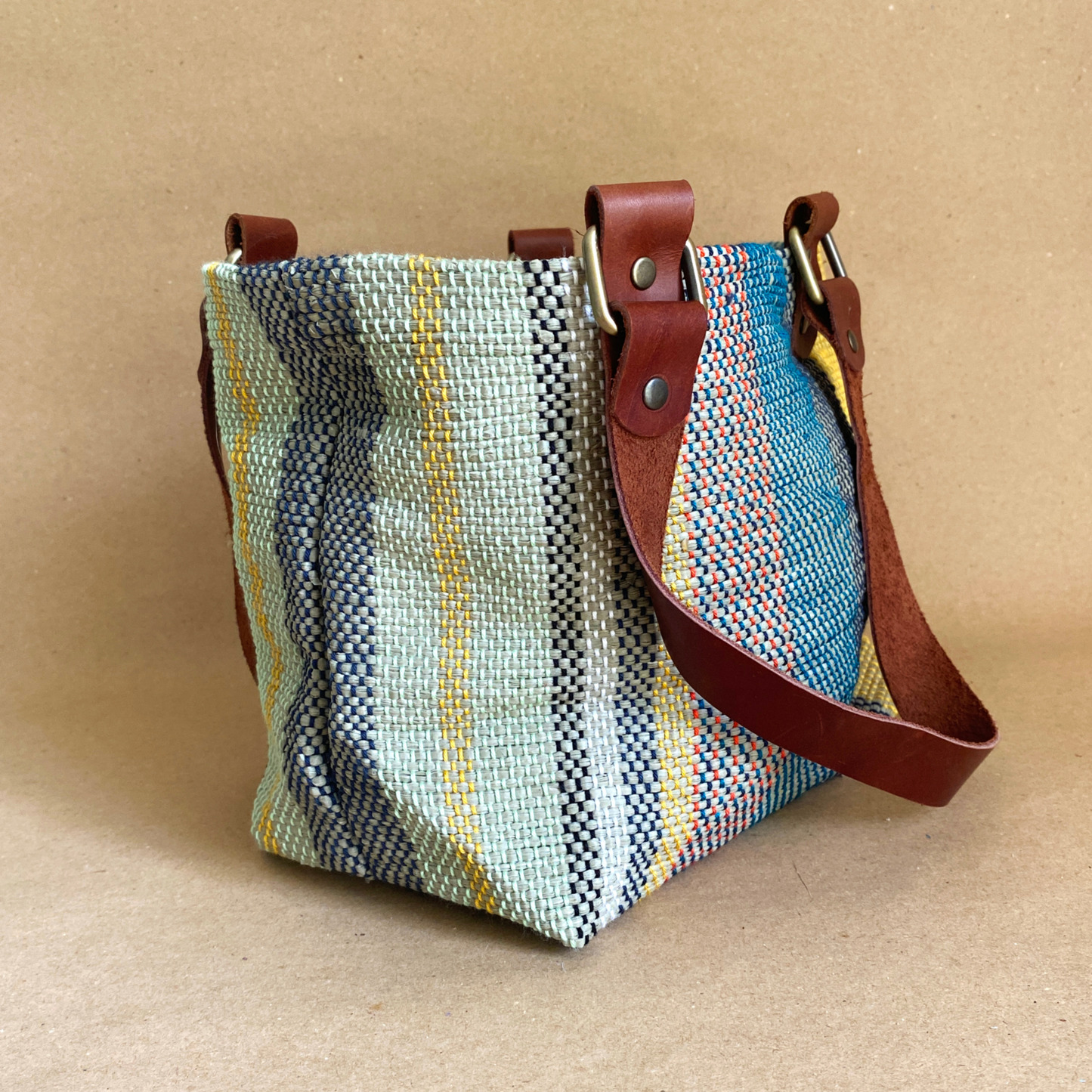Kendaka- Striped Pastels Handbag