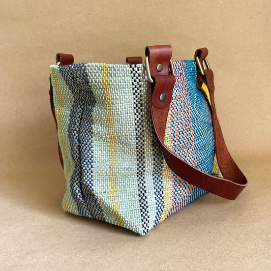 Kendaka- Striped Pastels Handbag